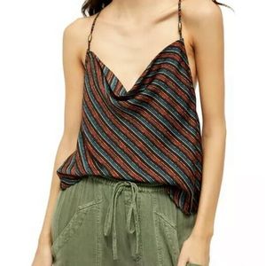 Free People Womens Stevie Tank Top Multicolour XS